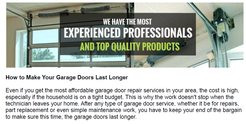 How to Make Your Garage Doors Last Longer - Garage Door Repair Tarrytown